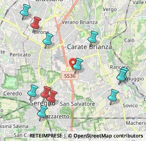 Mappa Via Tommaso Grossi, 20841 Seregno MB, Italia (2.3975)