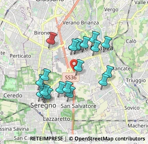 Mappa Via Tommaso Grossi, 20841 Seregno MB, Italia (1.60632)