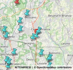 Mappa Via Tommaso Grossi, 20841 Seregno MB, Italia (5.91222)