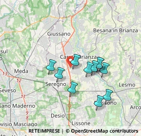 Mappa Via Tommaso Grossi, 20841 Seregno MB, Italia (3.00545)