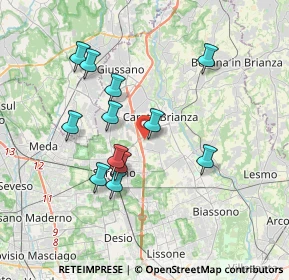 Mappa Via Tommaso Grossi, 20841 Seregno MB, Italia (3.3225)