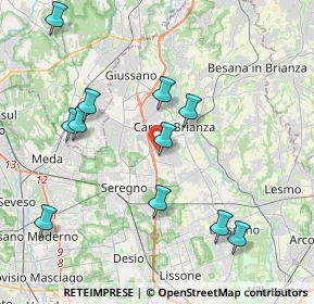 Mappa Via Tommaso Grossi, 20841 Seregno MB, Italia (4.23364)