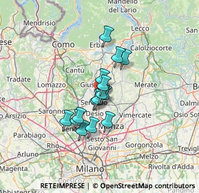 Mappa Via Tommaso Grossi, 20841 Seregno MB, Italia (9.008)