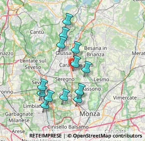 Mappa Via Tommaso Grossi, 20841 Seregno MB, Italia (6.61923)