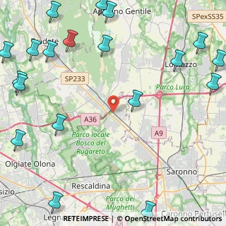 Mappa Via Umberto Nobile, 21040 Cislago VA, Italia (6.995)