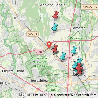 Mappa Via Umberto Nobile, 21040 Cislago VA, Italia (5.081)