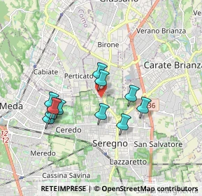 Mappa Via Monte Bisbino, 20831 Seregno MB, Italia (1.55273)