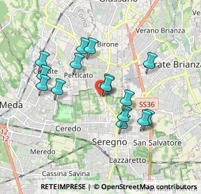 Mappa Via Monte Bisbino, 20831 Seregno MB, Italia (1.59733)