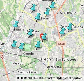 Mappa Via Monte Bisbino, 20831 Seregno MB, Italia (1.93846)