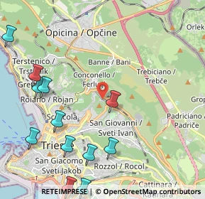 Mappa Via Calpurnio, 34127 Trieste TS, Italia (2.77333)