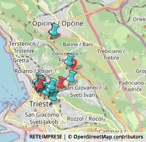 Mappa Via Calpurnio, 34127 Trieste TS, Italia (1.939)
