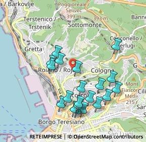 Mappa Via Sara Davis, 34135 Trieste TS, Italia (0.9505)