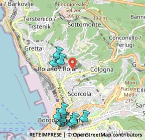 Mappa Via Sara Davis, 34135 Trieste TS, Italia (1.25091)