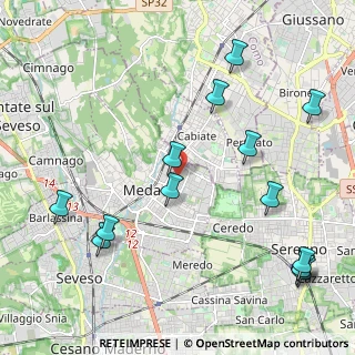 Mappa Via Istria, 20821 Meda MB, Italia (2.62786)