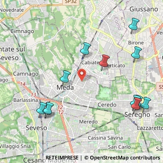 Mappa Via Istria, 20821 Meda MB, Italia (2.61667)