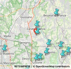 Mappa Via del Dosso, 20841 Carate Brianza MB, Italia (5.525)