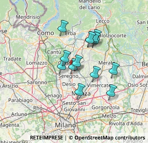 Mappa Via del Dosso, 20841 Carate Brianza MB, Italia (10.22538)