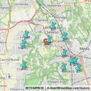 Mappa Via Filippo Gerbino, 20823 Lentate sul Seveso MB, Italia (2.35091)