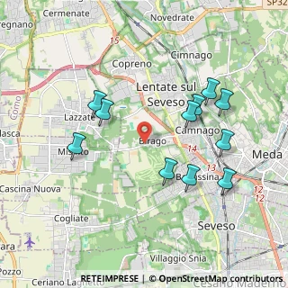 Mappa Via Filippo Gerbino, 20823 Lentate sul Seveso MB, Italia (1.91636)