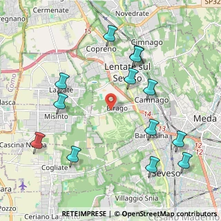 Mappa Via Filippo Gerbino, 20823 Lentate sul Seveso MB, Italia (2.34769)