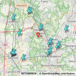 Mappa Via Filippo Gerbino, 20823 Lentate sul Seveso MB, Italia (5.35118)