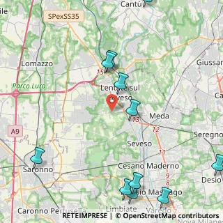 Mappa Via Filippo Gerbino, 20823 Lentate sul Seveso MB, Italia (5.72364)