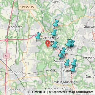 Mappa Via Filippo Gerbino, 20823 Lentate sul Seveso MB, Italia (3.57923)