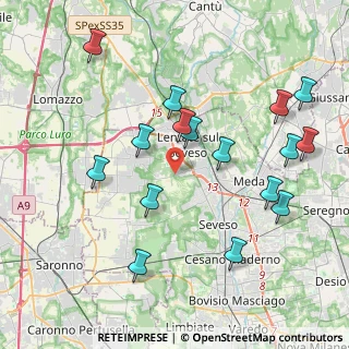 Mappa Via Filippo Gerbino, 20823 Lentate sul Seveso MB, Italia (4.29188)