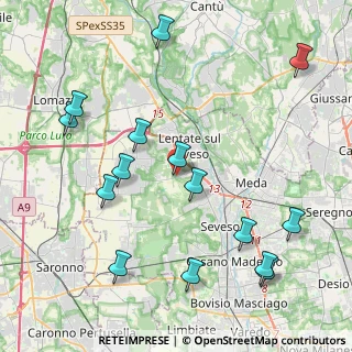 Mappa Via Filippo Gerbino, 20823 Lentate sul Seveso MB, Italia (4.83067)