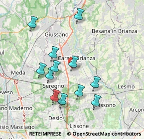 Mappa Vicinale dell'Immacolata, 20841 Carate Brianza MB, Italia (3.58333)
