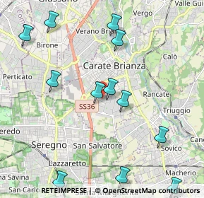 Mappa Vicinale dell'Immacolata, 20841 Carate Brianza MB, Italia (2.43667)