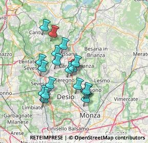 Mappa Vicinale dell'Immacolata, 20841 Carate Brianza MB, Italia (6.09)