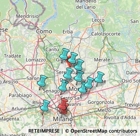 Mappa Vicinale dell'Immacolata, 20841 Carate Brianza MB, Italia (12.43462)