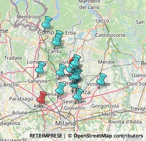 Mappa Vicinale dell'Immacolata, 20841 Carate Brianza MB, Italia (10.09188)