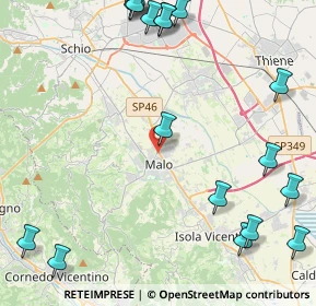 Mappa SP 46 KM17, 36040 Malo VI (6.316)