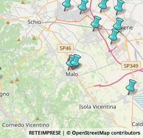 Mappa SP 46 KM17, 36040 Malo VI (5.29727)