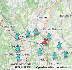 Mappa Via Napoli, 20831 Seregno MB, Italia (4.58)