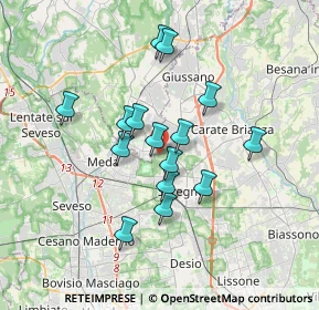 Mappa Via Napoli, 20831 Seregno MB, Italia (2.88)