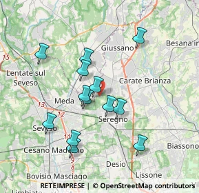 Mappa Via Napoli, 20831 Seregno MB, Italia (3.29)