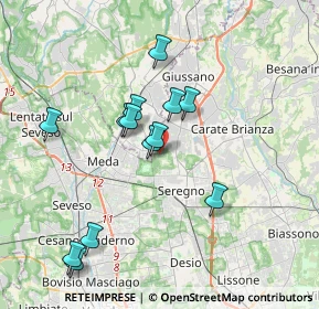 Mappa Via Napoli, 20831 Seregno MB, Italia (3.44538)