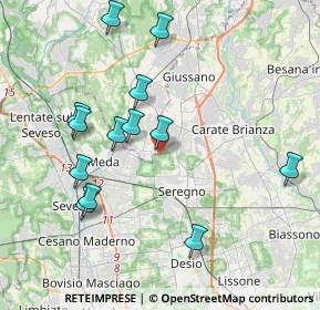Mappa Via Napoli, 20831 Seregno MB, Italia (4.02692)