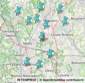 Mappa Via Napoli, 20831 Seregno MB, Italia (4.20818)