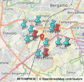 Mappa Via Cesario Minali, 24127 Bergamo BG, Italia (1.44875)
