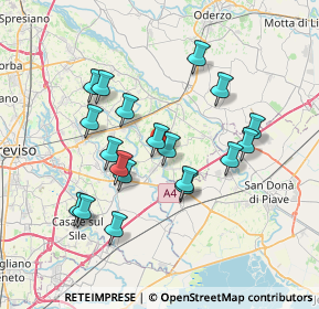 Mappa Via S. Pietro Novello, 31050 Monastier di Treviso TV, Italia (6.65895)