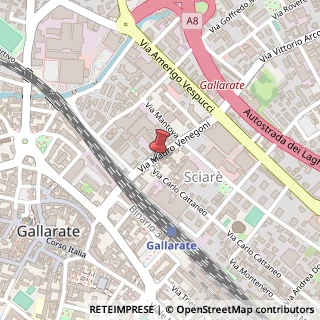 Mappa Via M. Venegoni, 10, 21013 Gallarate, Varese (Lombardia)