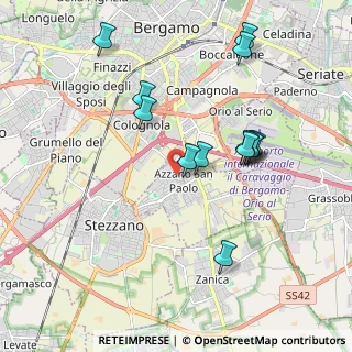 Mappa Via O. Morlani, 24052 Azzano San Paolo BG, Italia (1.89154)