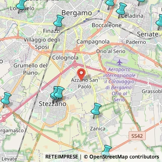Mappa Piazza F.lli Piacentini, 24052 Azzano San Paolo BG, Italia (3.56692)