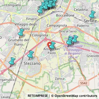Mappa Piazza F.lli Piacentini, 24052 Azzano San Paolo BG, Italia (3.011)