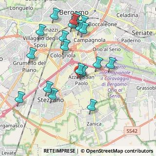 Mappa Via O. Morlani, 24052 Azzano San Paolo BG, Italia (2.13)