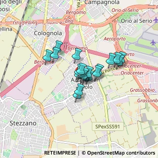 Mappa Via O. Morlani, 24052 Azzano San Paolo BG, Italia (0.516)